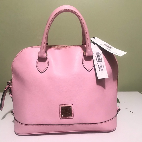 Dooney and Burke Zip Satchel with Dusk Bag - Picture 1 of 8